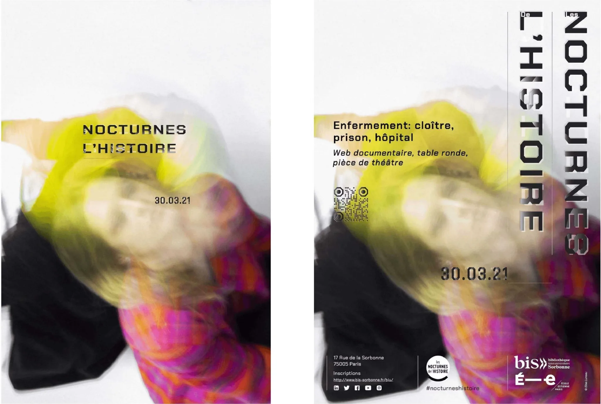 Les Nocturnes de l’Histoire visual identity, poster 3 of 3
