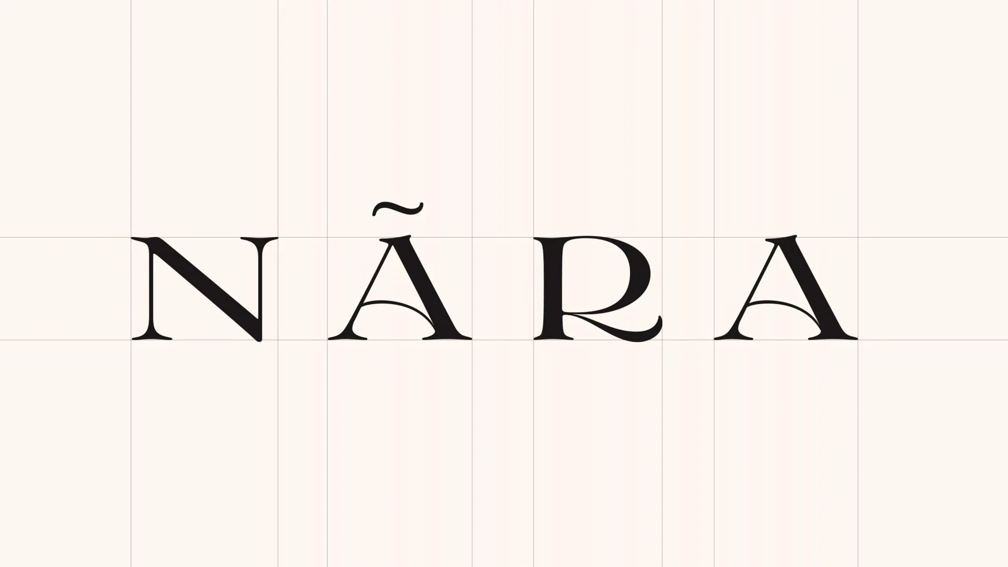Brand identity and packaging design for botanical skincare brand Nãra