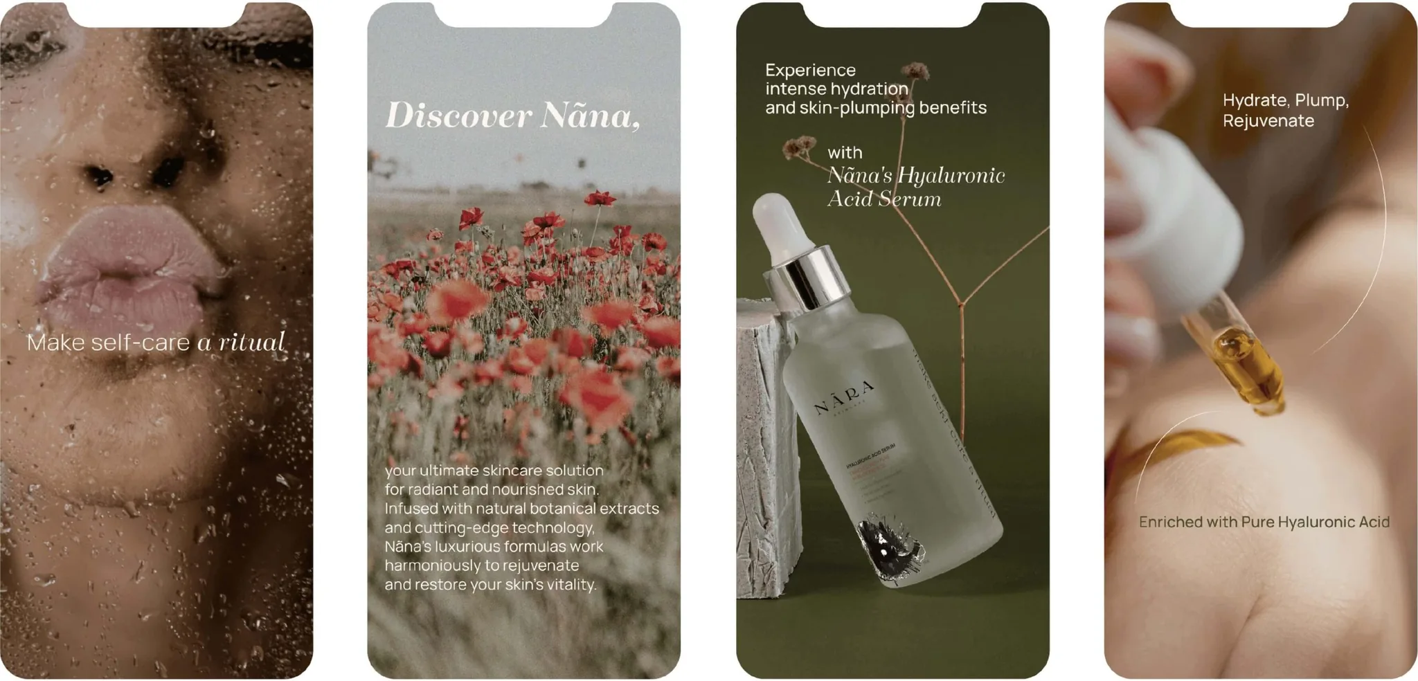 Nãra botanical skincare brand identity, visual 10 of 12